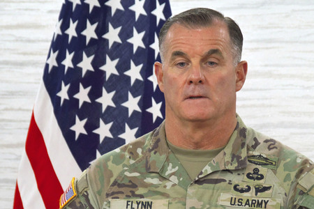 Japan-U.S.-Philipinien Militärpressekonferenz in Tokio