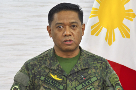 Japan-U.S.-Philipinien Militärpressekonferenz in Tokio