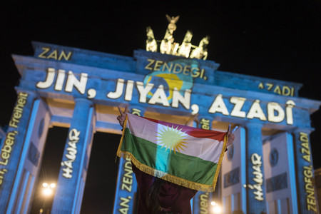 Solidaritätsdemo für die Frauen im Iran in Berlin