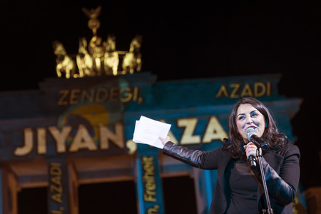 Solidaritätsdemo für die Frauen im Iran in Berlin