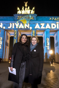 Solidaritätsdemo für die Frauen im Iran in Berlin
