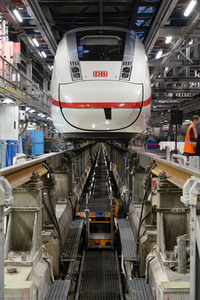 Eröffnung der erweiterten Halle im ICE-Werk Rummelsburg in Berlin