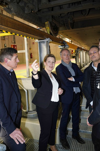 Eröffnung der erweiterten Halle im ICE-Werk Rummelsburg in Berlin