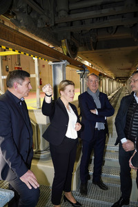 Eröffnung der erweiterten Halle im ICE-Werk Rummelsburg in Berlin