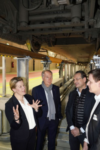 Eröffnung der erweiterten Halle im ICE-Werk Rummelsburg in Berlin