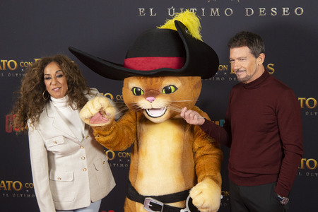 Photocall 'Der gestiefelte Kater: Der letzte Wunsch' in Madrid