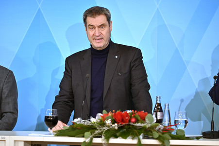 Pressekonferenz zur Sitzung des Ministerrates in Nürnberg