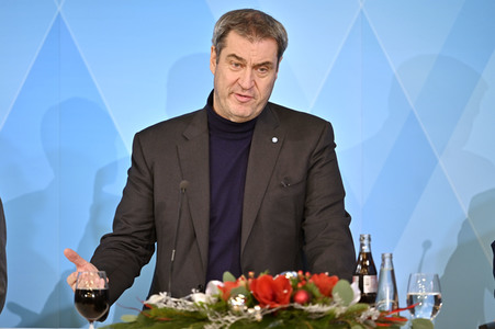 Pressekonferenz zur Sitzung des Ministerrates in Nürnberg