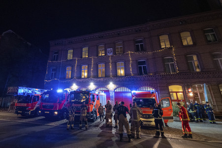 Neujahrsnacht bei er Feuerwehr in Berlin
