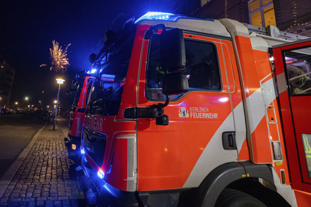 Neujahrsnacht bei er Feuerwehr in Berlin