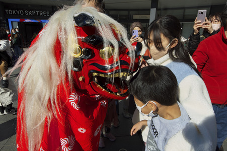 Neujahrstag in Tokio