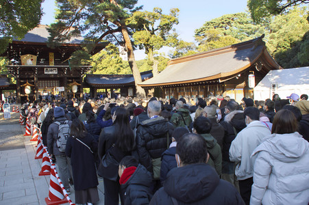 Neujahrstag in Tokio