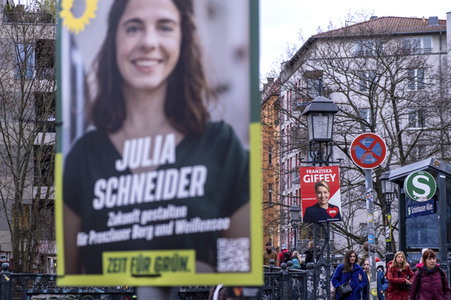 Wahlkampagne zur Wiederholungswahl zum Abgeordnetenhaus in Berlin