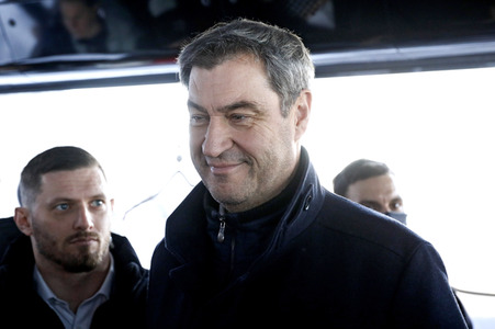 Pressetermin mit Markus Söder auf der Zugspitze in Garmisch-Partenkirchen