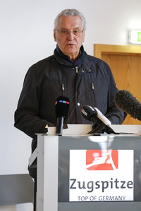 Pressetermin mit Markus Söder auf der Zugspitze in Garmisch-Partenkirchen