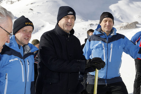 Pressetermin mit Markus Söder auf der Zugspitze in Garmisch-Partenkirchen