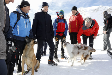 Pressetermin mit Markus Söder auf der Zugspitze in Garmisch-Partenkirchen