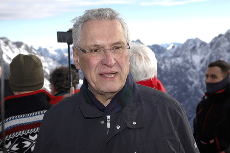 Pressetermin mit Markus Söder auf der Zugspitze in Garmisch-Partenkirchen