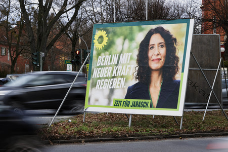 Wahlkampagne zur Wiederholungswahl zum Abgeordnetenhaus in Berlin