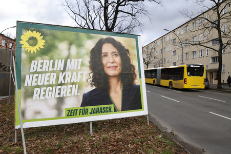Wahlkampagne zur Wiederholungswahl zum Abgeordnetenhaus in Berlin