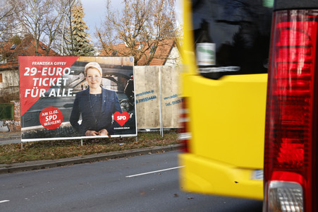 Wahlkampagne zur Wiederholungswahl zum Abgeordnetenhaus in Berlin