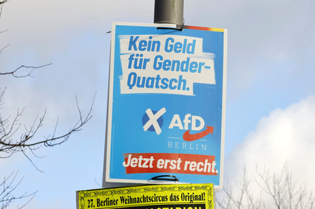 Wahlkampagne zur Wiederholungswahl zum Abgeordnetenhaus in Berlin