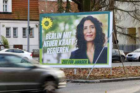 Wahlkampagne zur Wiederholungswahl zum Abgeordnetenhaus in Berlin