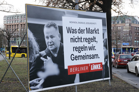 Wahlkampagne zur Wiederholungswahl zum Abgeordnetenhaus in Berlin