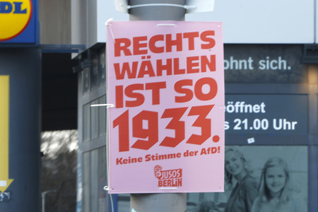 Wahlkampagne zur Wiederholungswahl zum Abgeordnetenhaus in Berlin