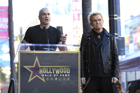 Billy Idol erhält einen Stern auf dem Hollywood Walk of Fame in Los Angeles