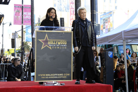 Billy Idol erhält einen Stern auf dem Hollywood Walk of Fame in Los Angeles