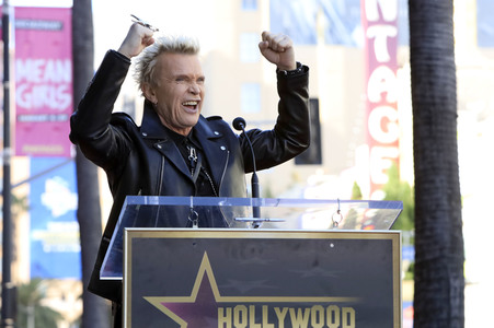 Billy Idol erhält einen Stern auf dem Hollywood Walk of Fame in Los Angeles