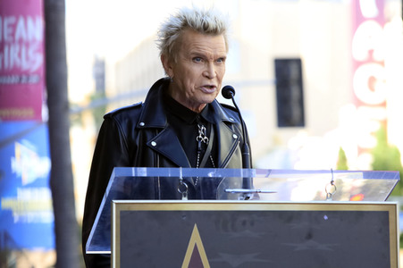 Billy Idol erhält einen Stern auf dem Hollywood Walk of Fame in Los Angeles