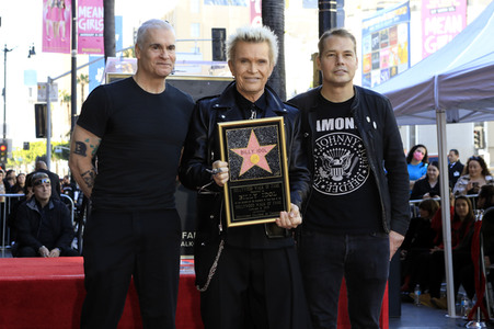 Billy Idol erhält einen Stern auf dem Hollywood Walk of Fame in Los Angeles