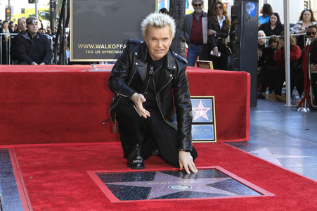 Billy Idol erhält einen Stern auf dem Hollywood Walk of Fame in Los Angeles