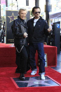 Billy Idol erhält einen Stern auf dem Hollywood Walk of Fame in Los Angeles