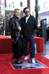 Billy Idol erhält einen Stern auf dem Hollywood Walk of Fame in Los Angeles