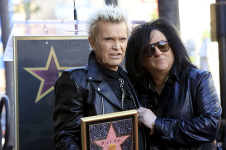 Billy Idol erhält einen Stern auf dem Hollywood Walk of Fame in Los Angeles
