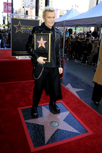 Billy Idol erhält einen Stern auf dem Hollywood Walk of Fame in Los Angeles
