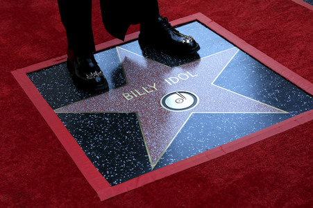 Billy Idol erhält einen Stern auf dem Hollywood Walk of Fame in Los Angeles