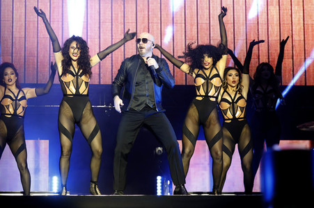 Auftritt von Pitbull in Los Angeles