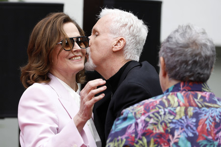 Hand and Footprint Ceremony mit James Cameron und Jon Landau in Los Angeles