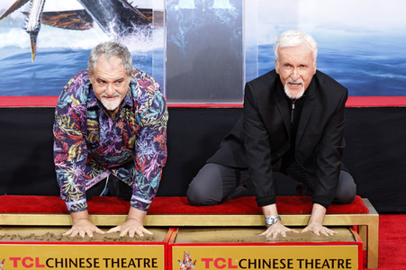 Hand and Footprint Ceremony mit James Cameron und Jon Landau in Los Angeles