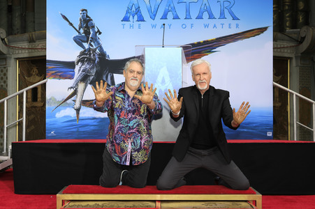 Hand and Footprint Ceremony mit James Cameron und Jon Landau in Los Angeles