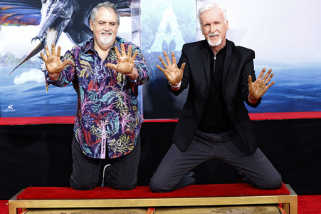 Hand and Footprint Ceremony mit James Cameron und Jon Landau in Los Angeles