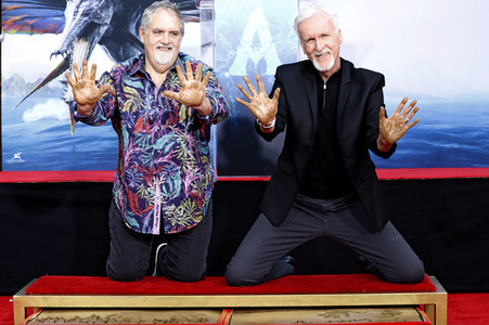 Hand and Footprint Ceremony mit James Cameron und Jon Landau in Los Angeles