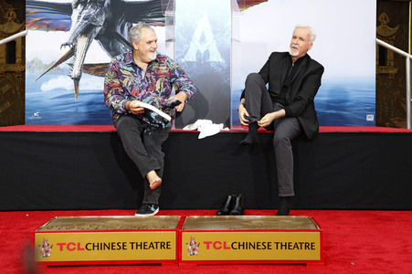 Hand and Footprint Ceremony mit James Cameron und Jon Landau in Los Angeles
