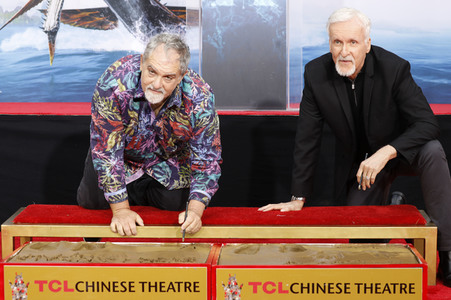 Hand and Footprint Ceremony mit James Cameron und Jon Landau in Los Angeles