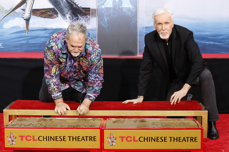 Hand and Footprint Ceremony mit James Cameron und Jon Landau in Los Angeles