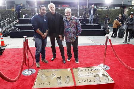 Hand and Footprint Ceremony mit James Cameron und Jon Landau in Los Angeles